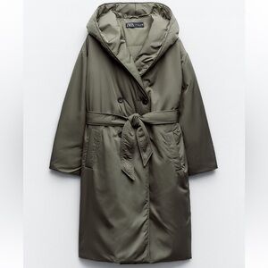 Zara water & wind Protection Puffer Coat